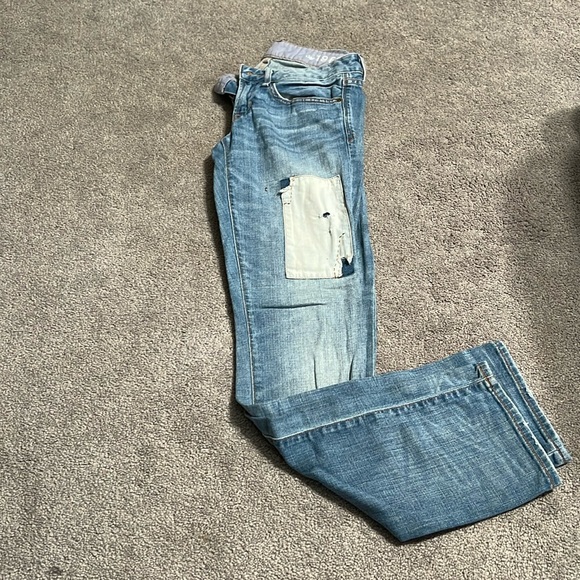 GAP Denim - Gap Real Straight Patchwork 26/2R (blue)